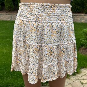 Yellow flower skirt